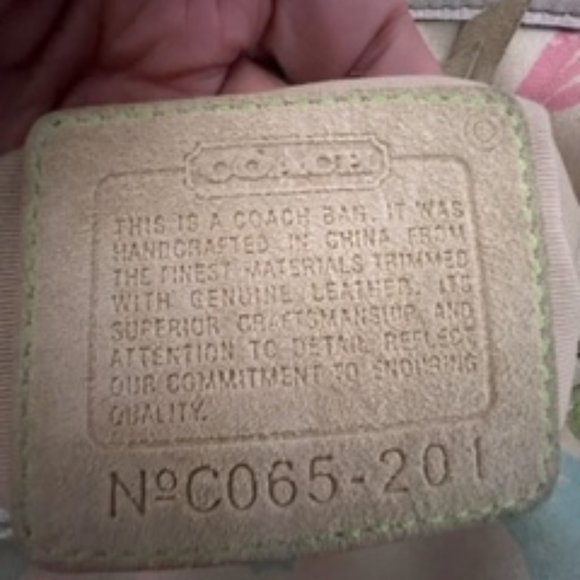 Coach Hampton signature small multicolor tote - 201 handbag - Picture 11 of 11